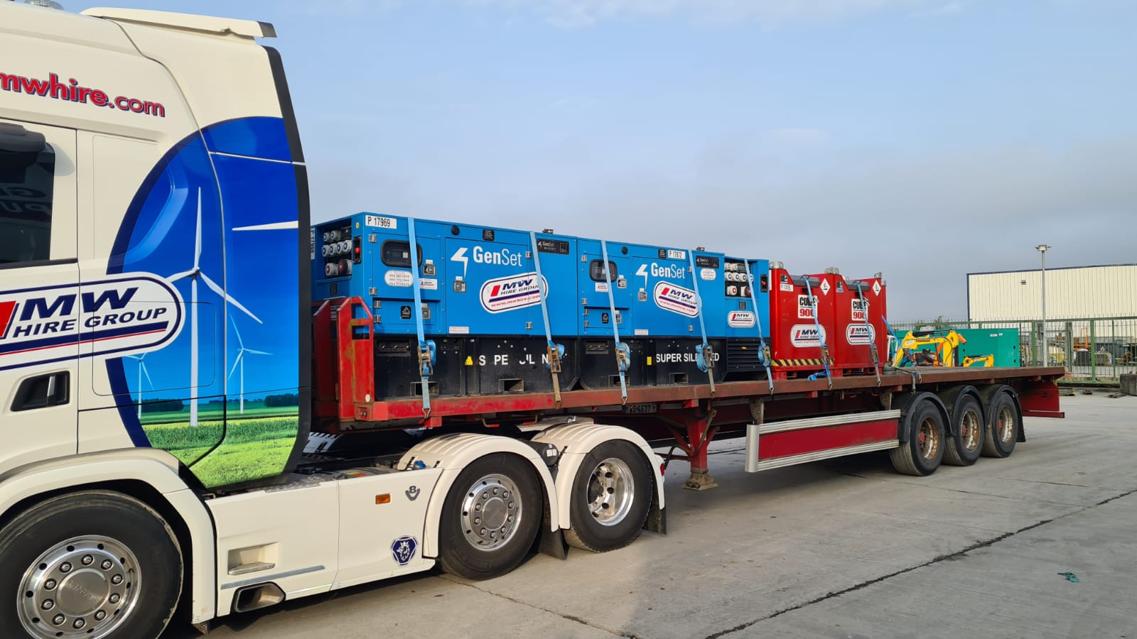 Generators & Fuel Tanks loaded and heading to our Scottish depot!!